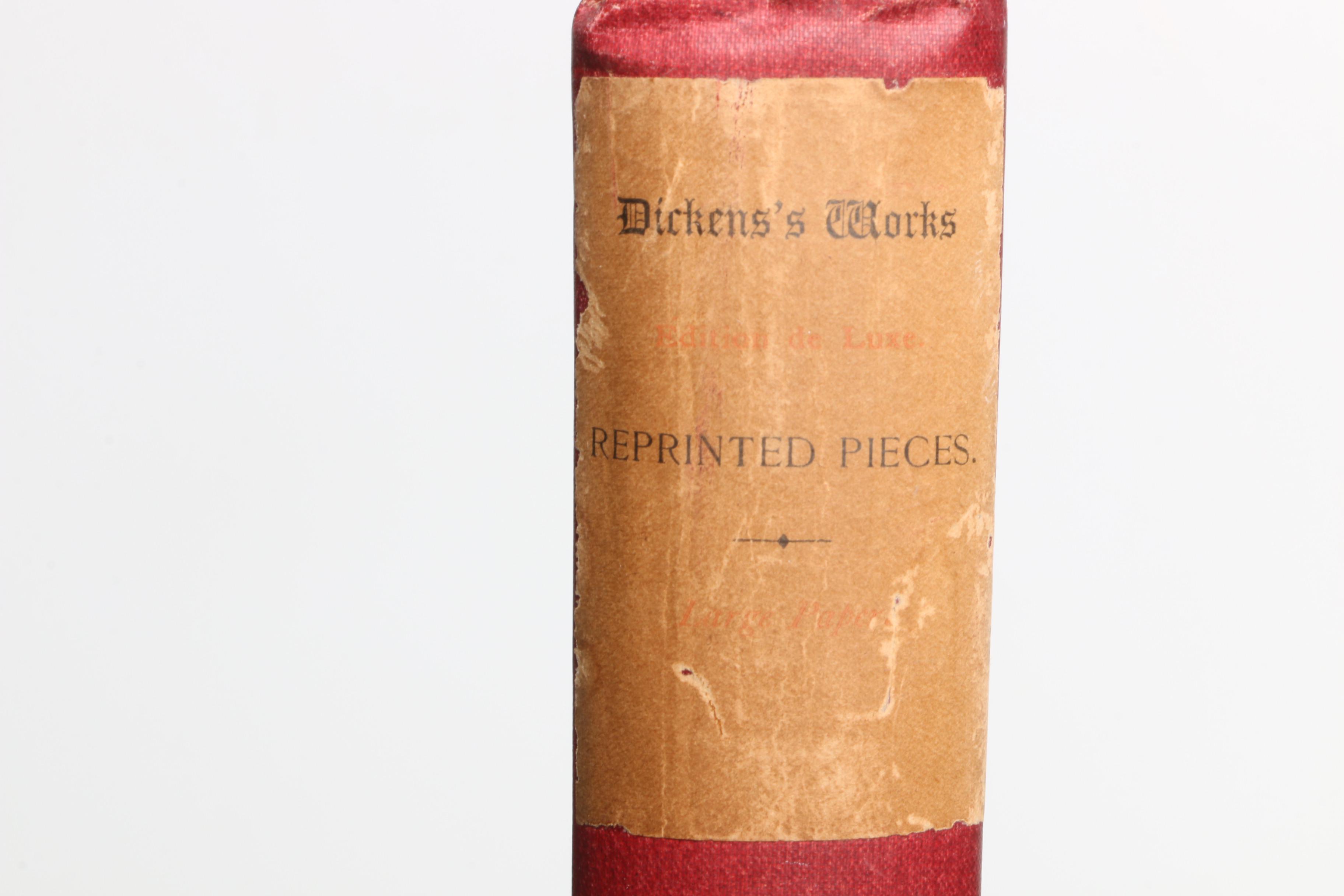 1890 Twelve Edition de Luxe Volumes of Charles Dickens' Works