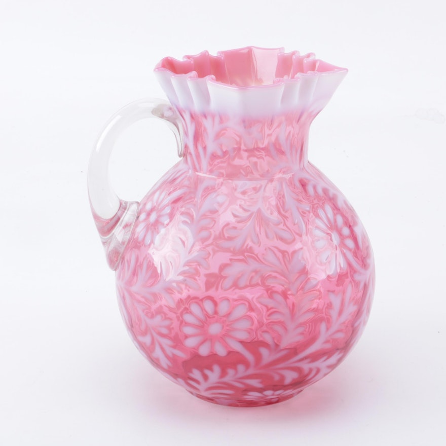 Pink Opalescent Pitcher