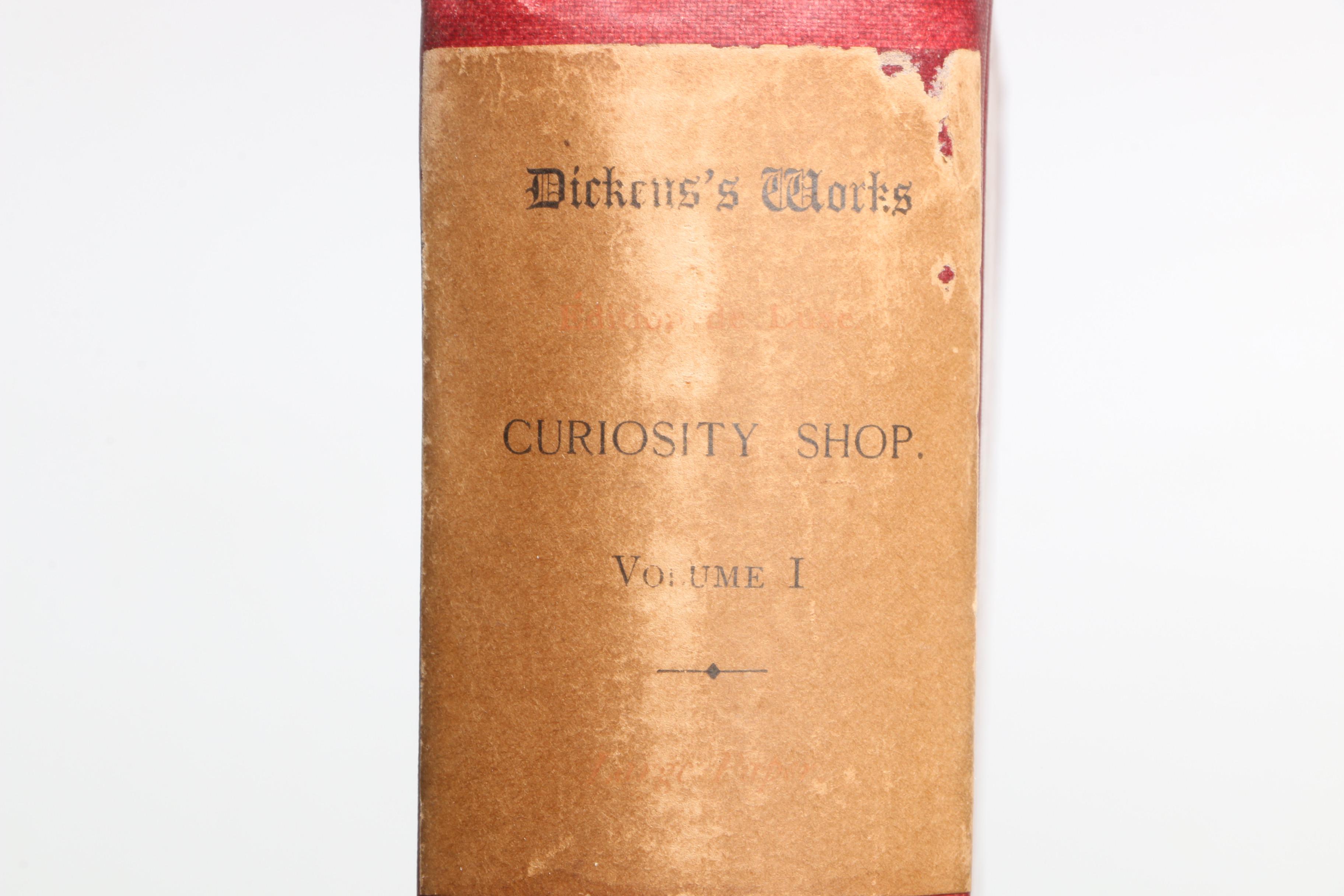 1890 Twelve Edition de Luxe Volumes of Charles Dickens' Works