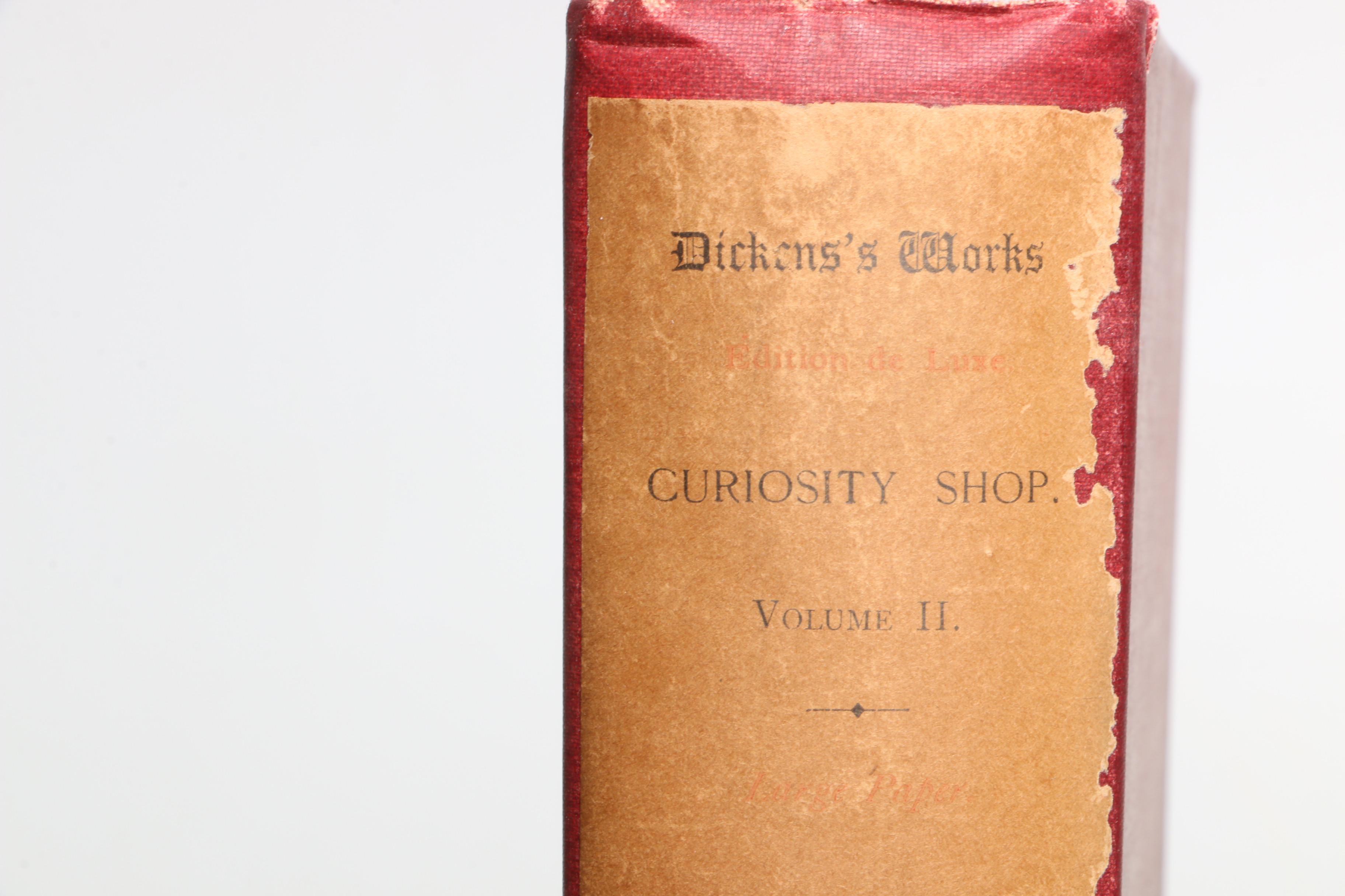 1890 Twelve Edition de Luxe Volumes of Charles Dickens' Works