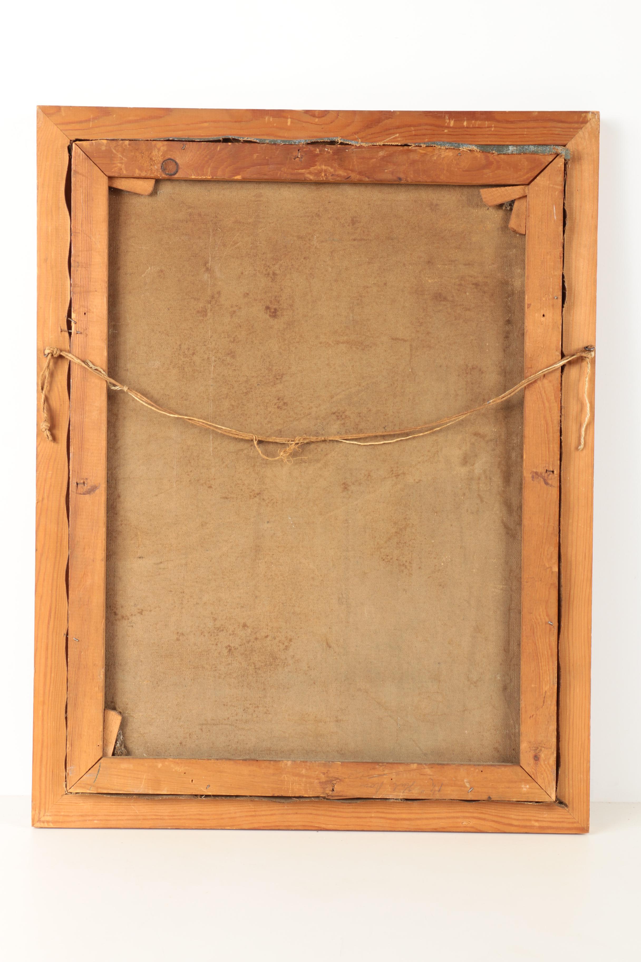 Oil Painting on Canvas of Figural Portrait