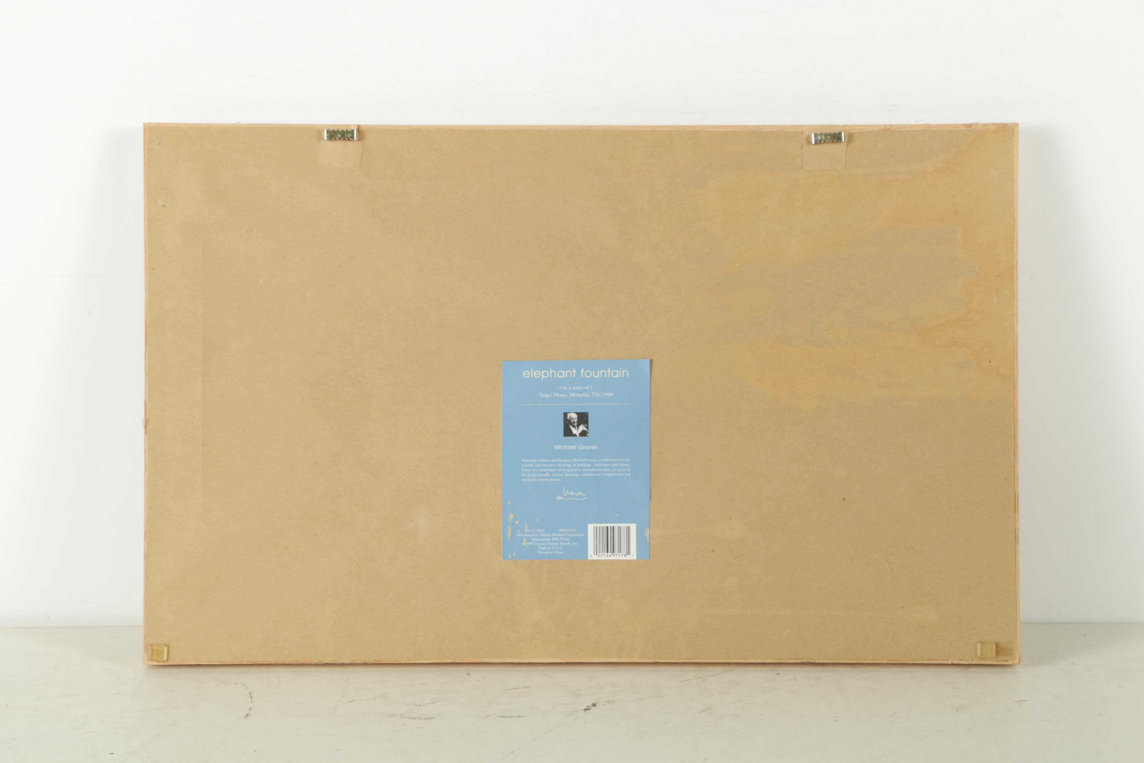 Offset Lithograph After Michael Graves's "Elephant Fountain"