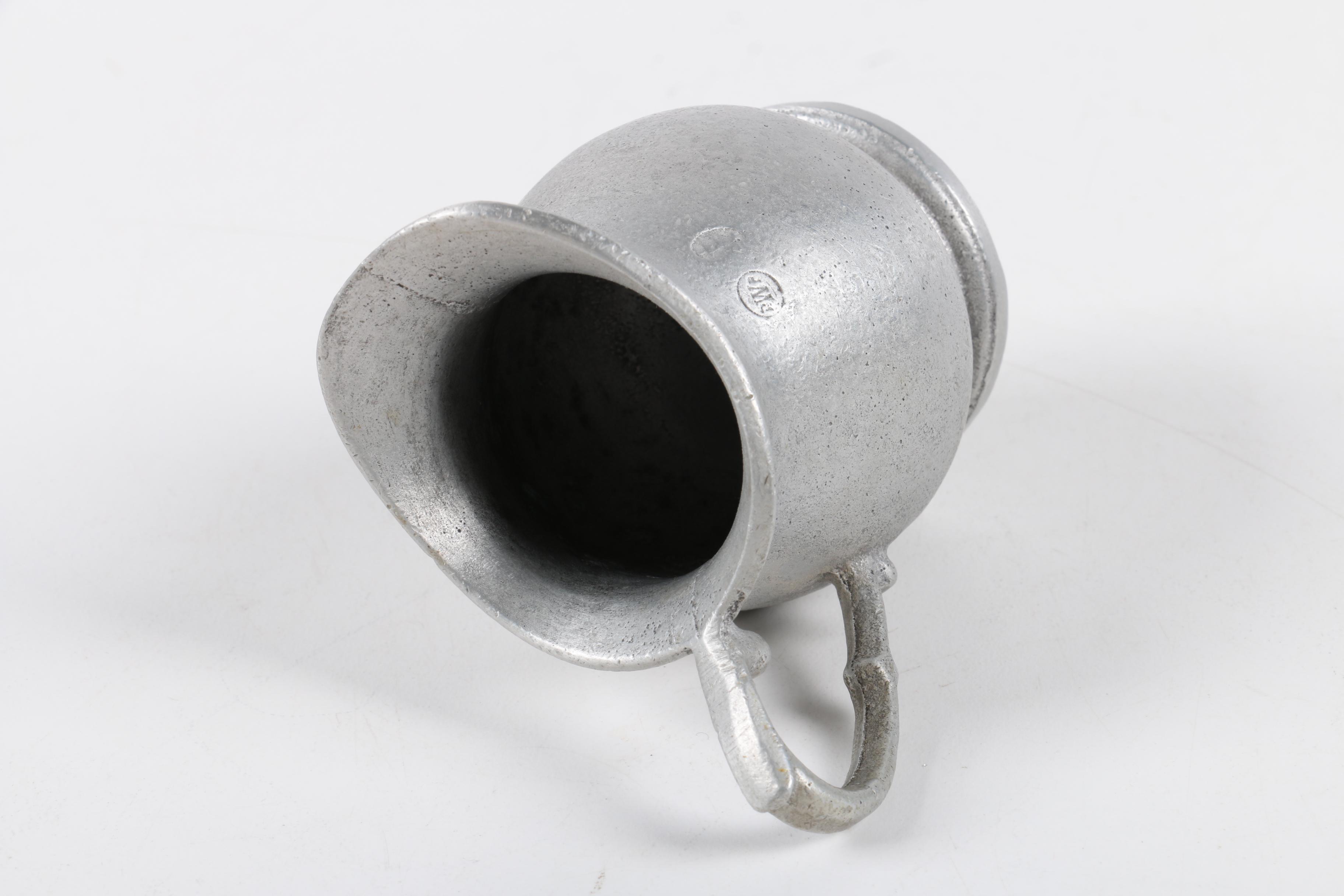 Pewter Tableware Featuring a Vintage Goblet From Israel