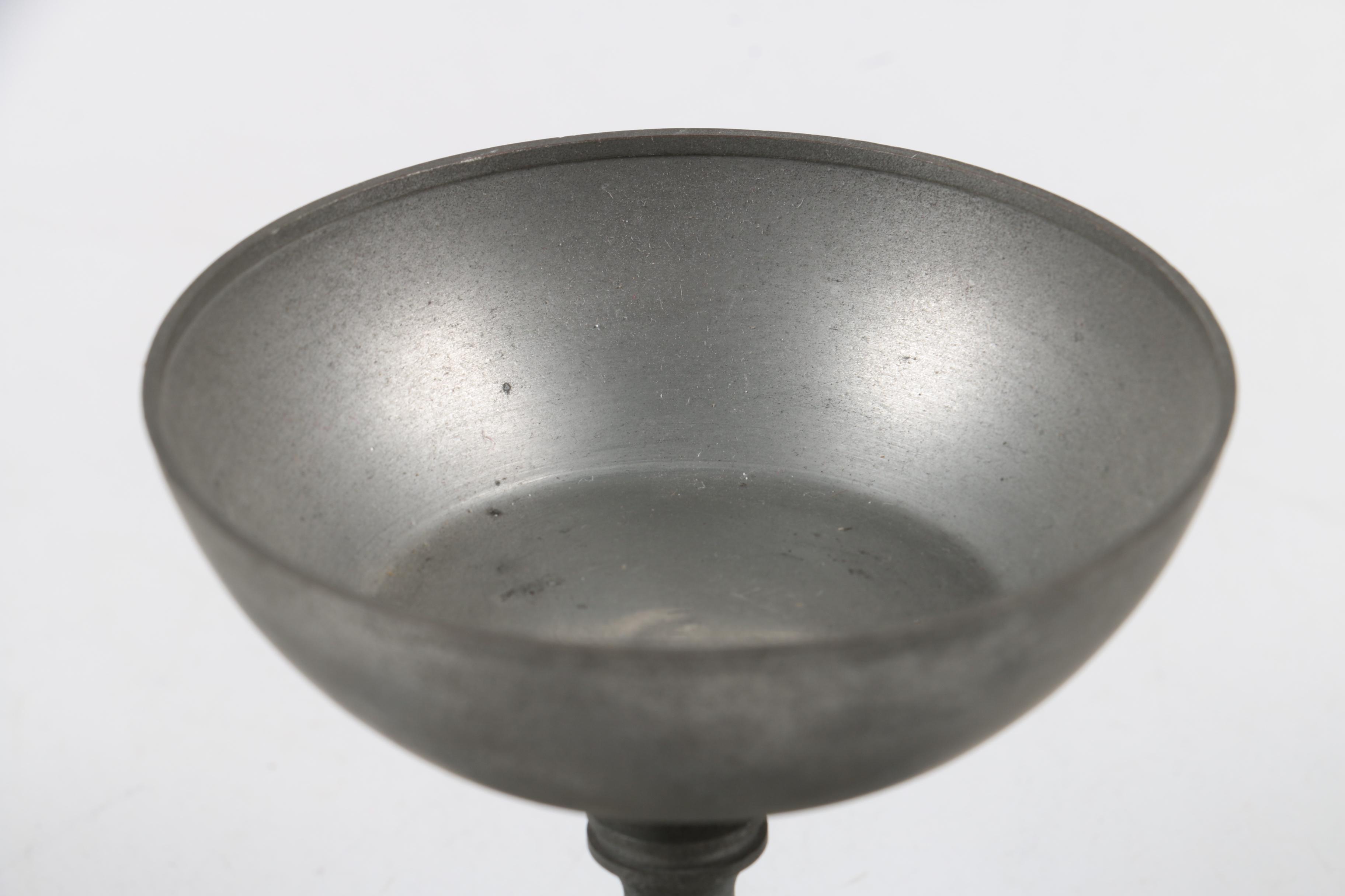 Pewter Tableware Featuring a Vintage Goblet From Israel