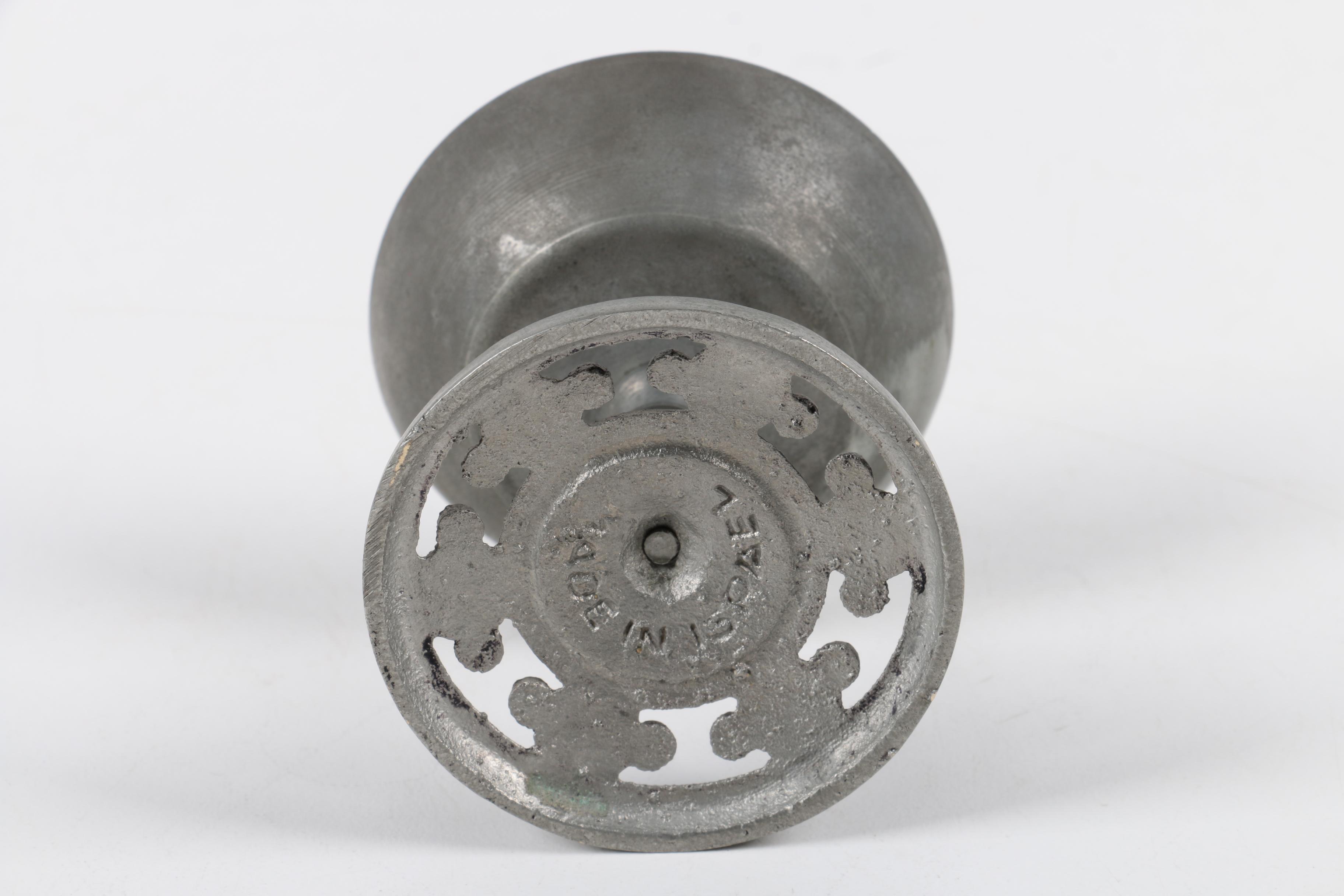 Pewter Tableware Featuring a Vintage Goblet From Israel