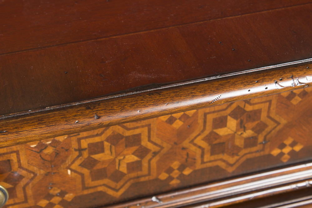 Inlaid Moroccan Style Mahogany Console Table