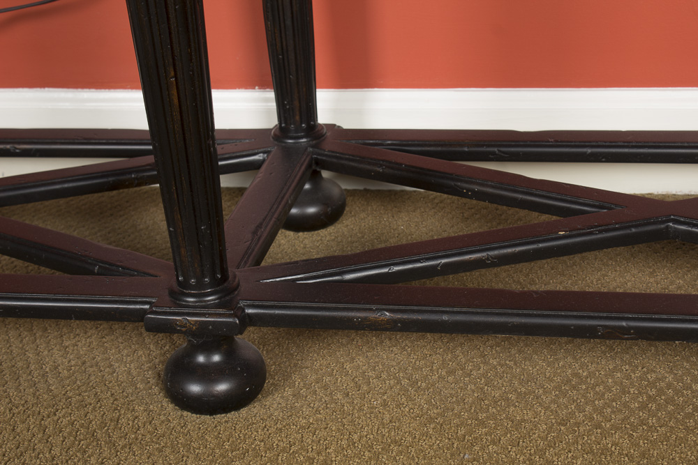 Inlaid Moroccan Style Mahogany Console Table