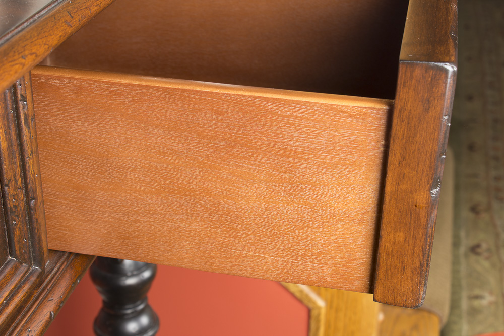 Inlaid Moroccan Style Mahogany Console Table