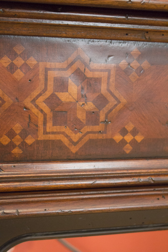 Inlaid Moroccan Style Mahogany Console Table