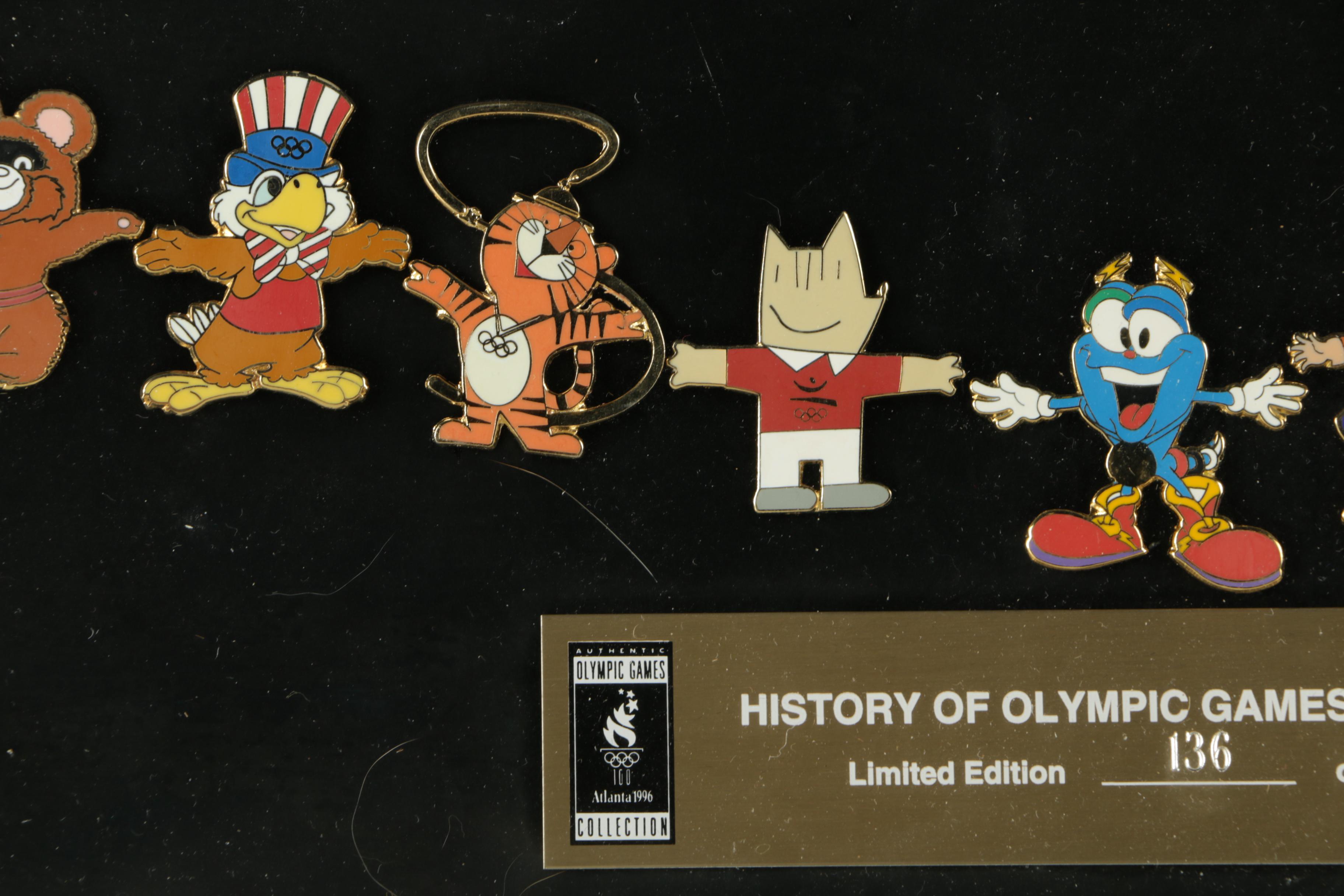 Framed "History of Olympic Games Mascots" Limited Edition Collection