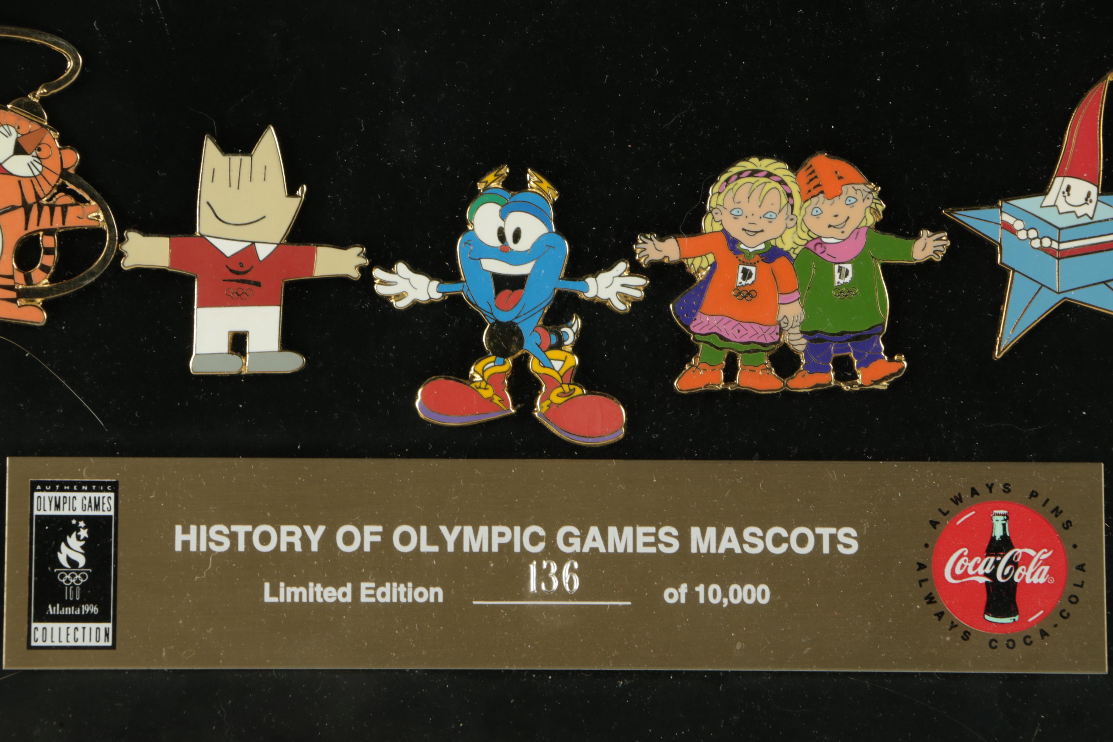 Framed "History of Olympic Games Mascots" Limited Edition Collection