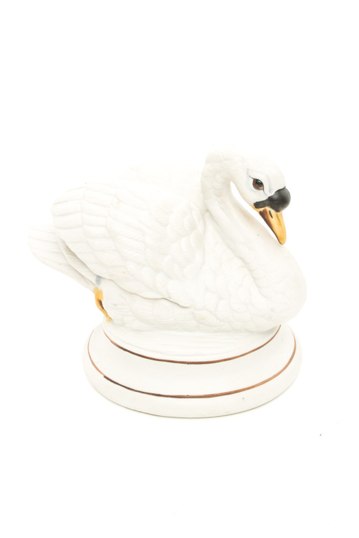 Pair of Vintage Swan Figurine Decanters