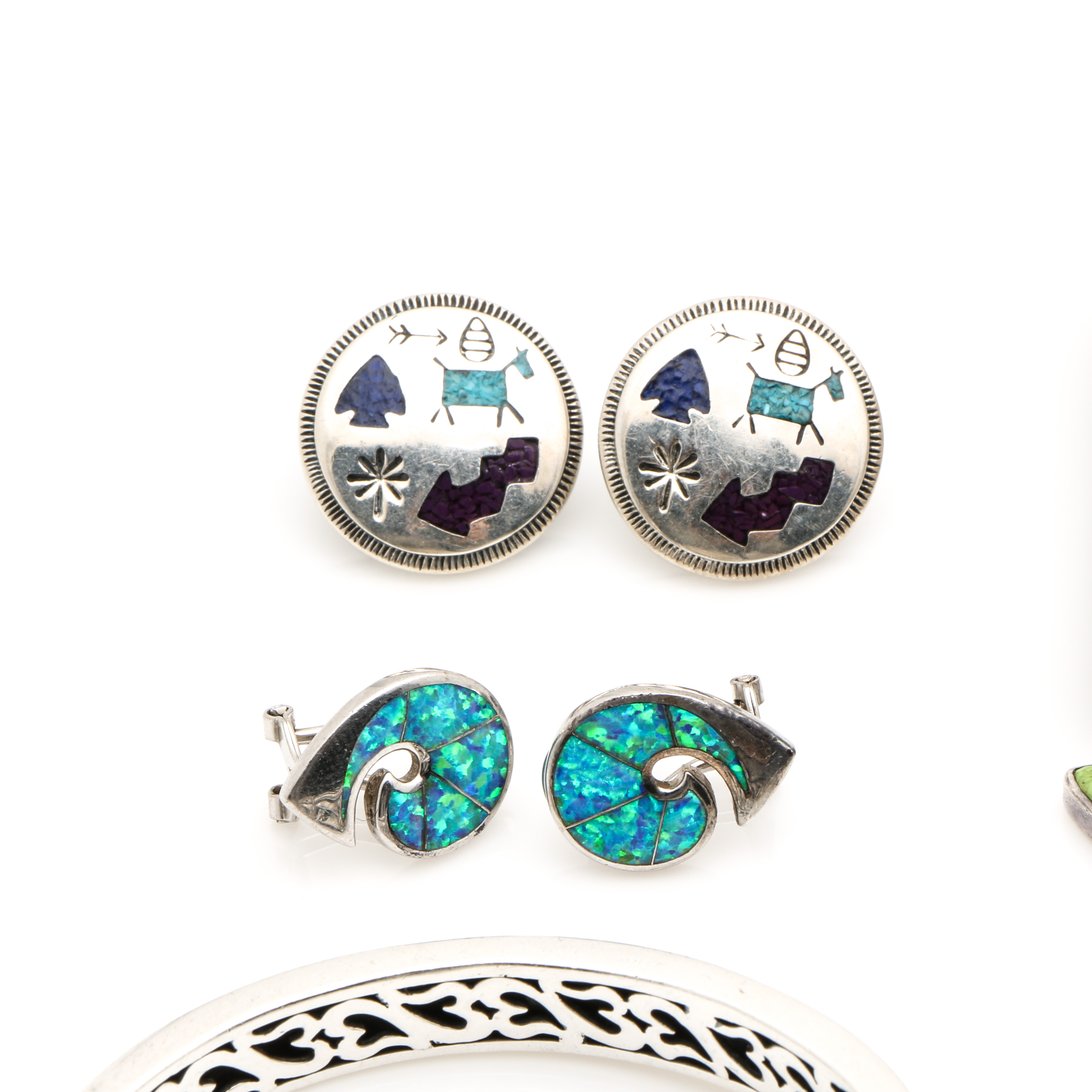 Sterling Silver Jewelry Collection Including Carolyn Pollack