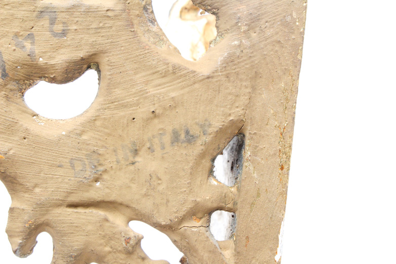 Pair of Gold Decorative Wall Decor including a Painting on Porcelain