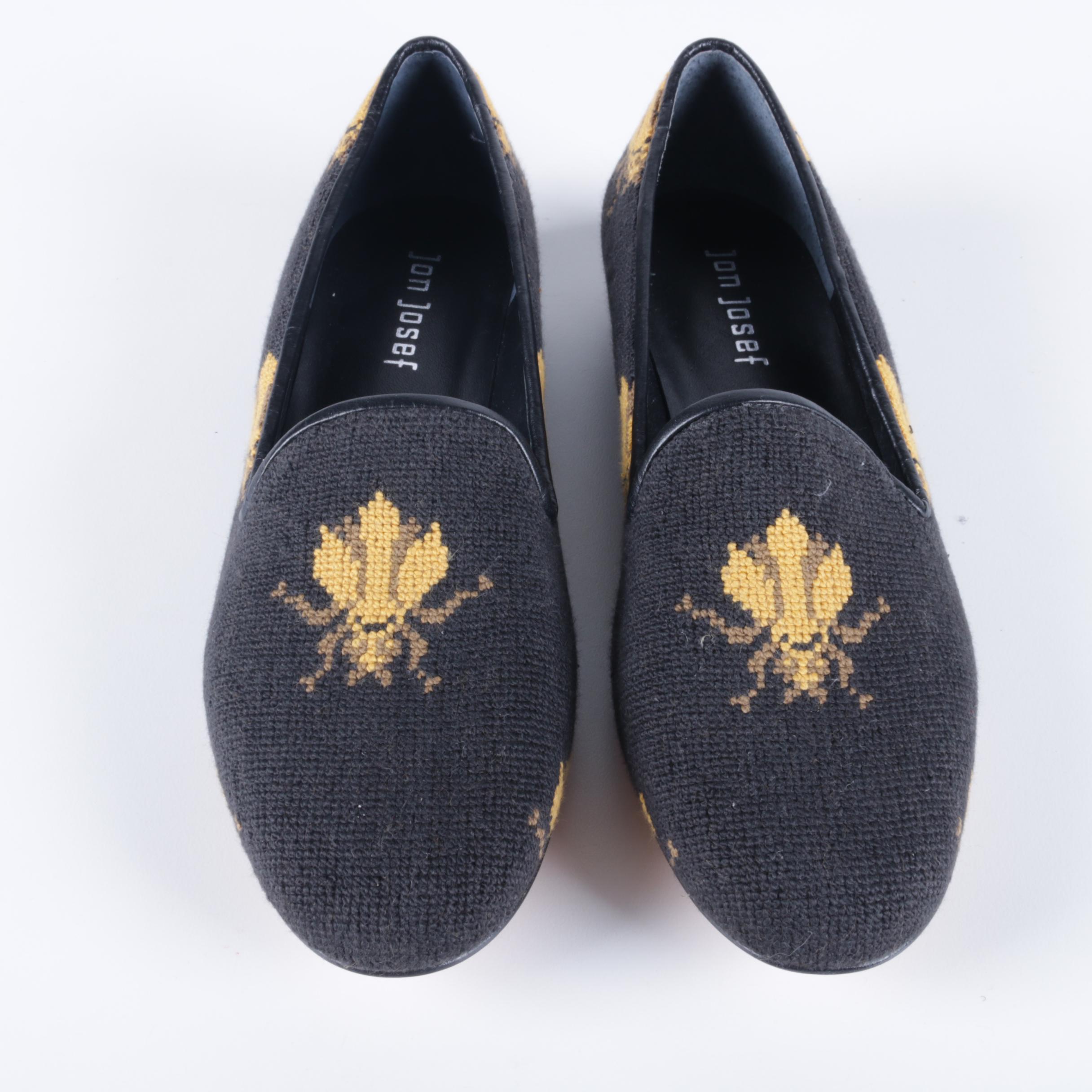Jon Josef Insect Motif Smoking Flats