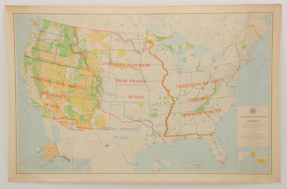 Vintage United States Map