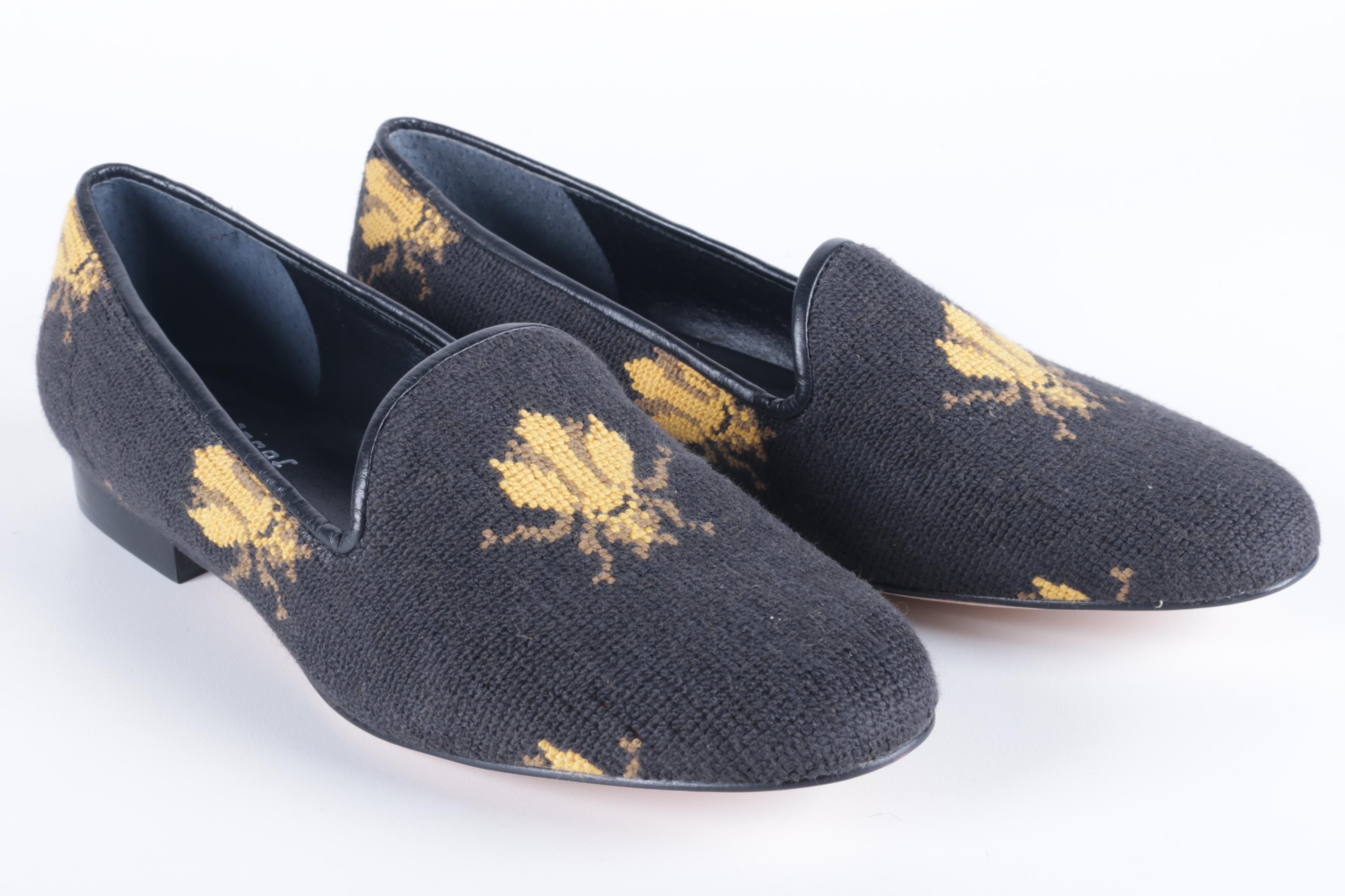 Jon Josef Insect Motif Smoking Flats