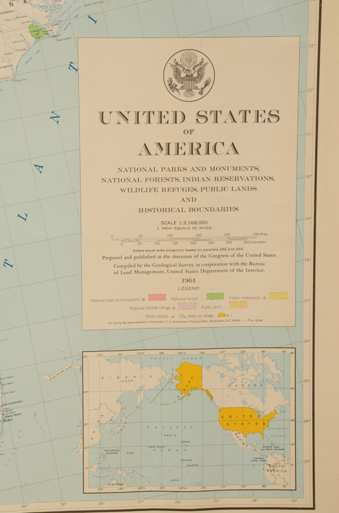 Vintage United States Map