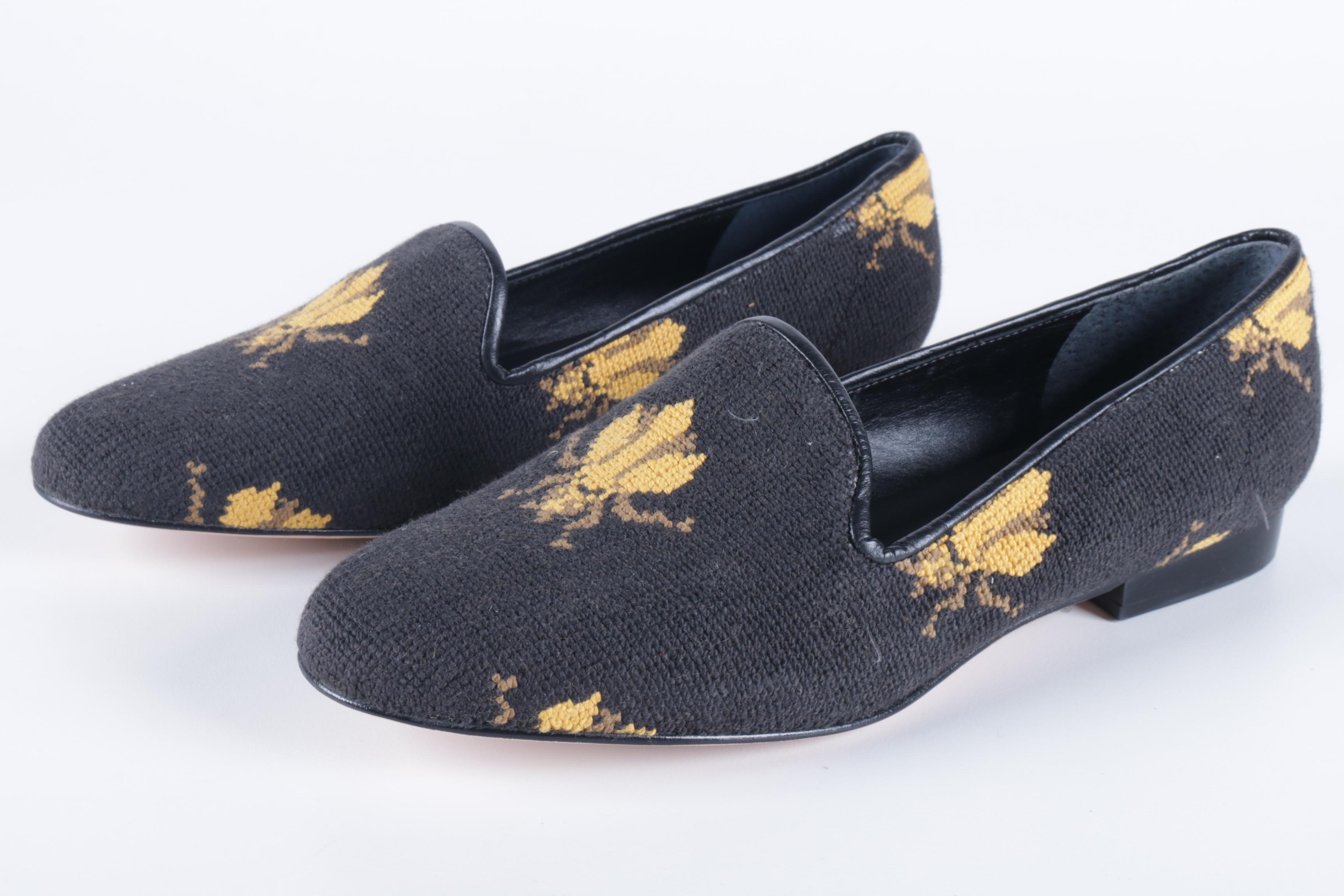 Jon Josef Insect Motif Smoking Flats