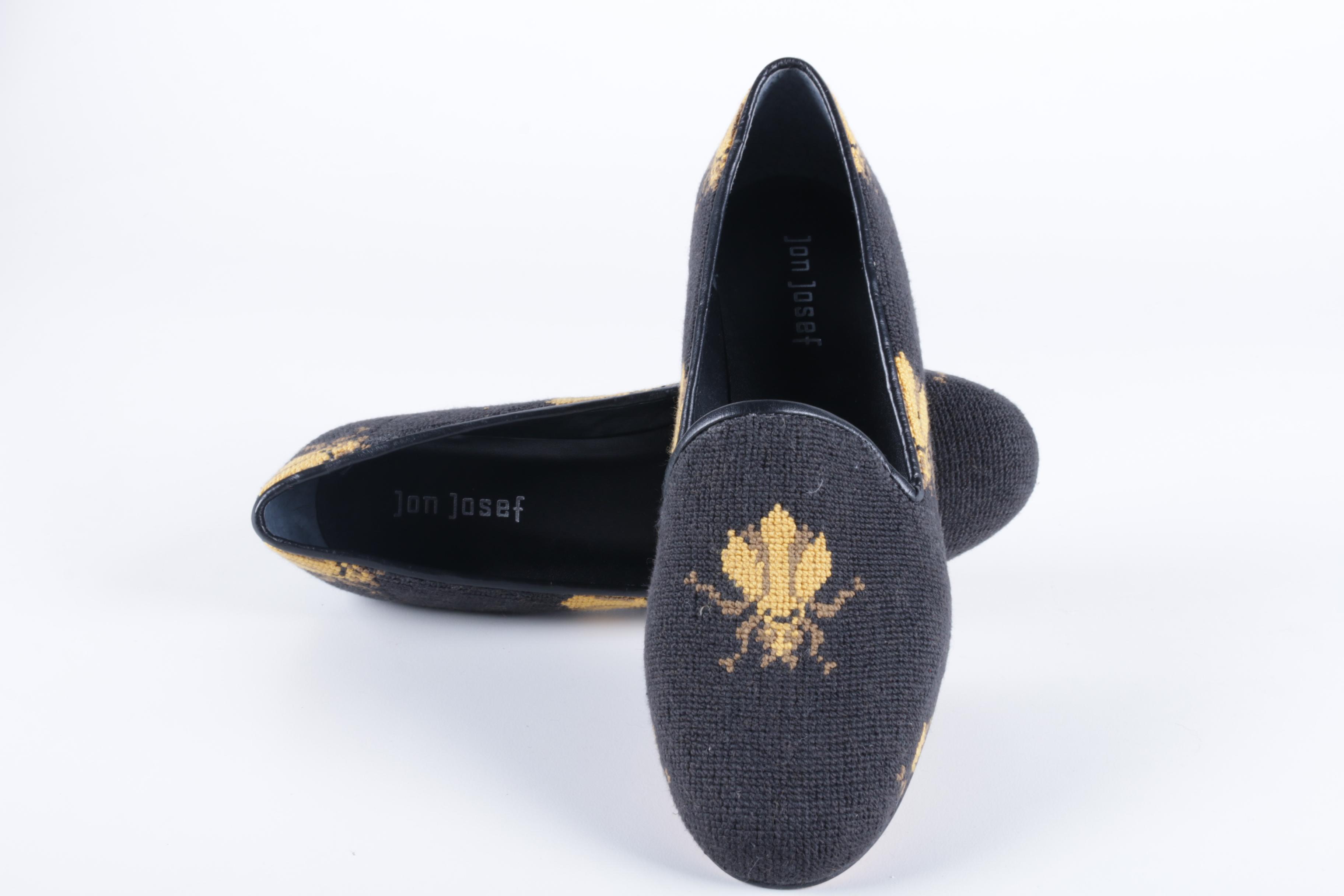 Jon Josef Insect Motif Smoking Flats
