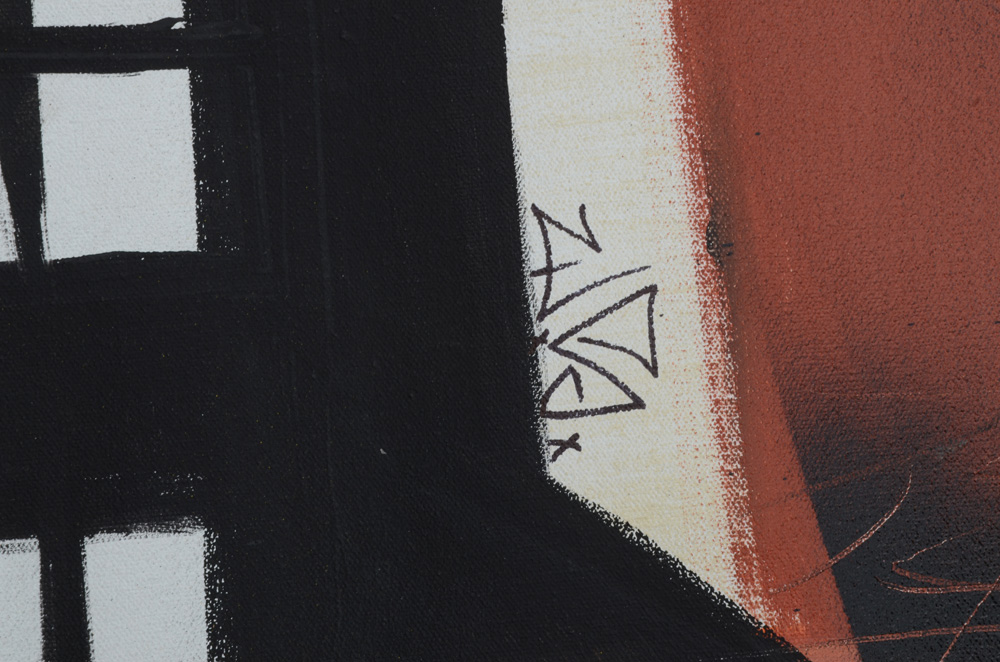 Wall Street Original 2016 Spray Paint on Unstretched Canvas