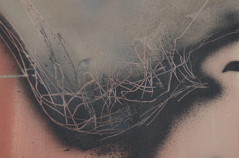 Wall Street Original 2016 Spray Paint on Unstretched Canvas