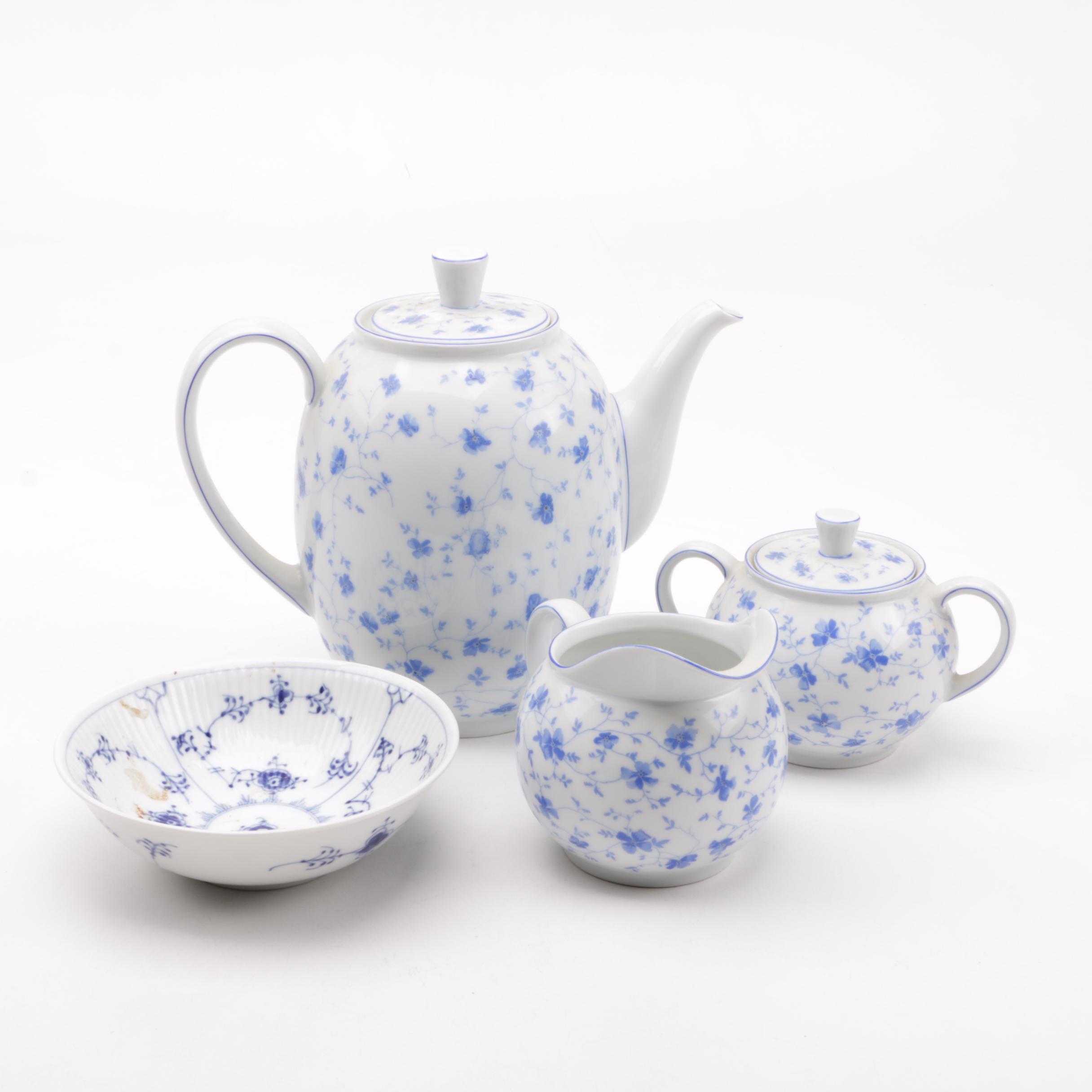 Vintage Royal Copenhagen and Arzberg Porcelain Tableware