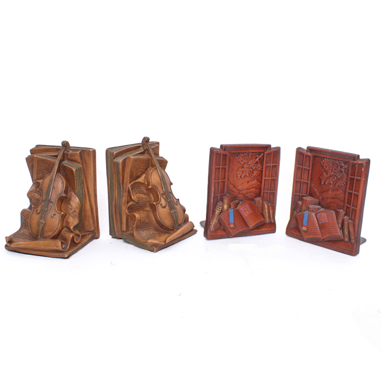 Sculptural Bookend Pair