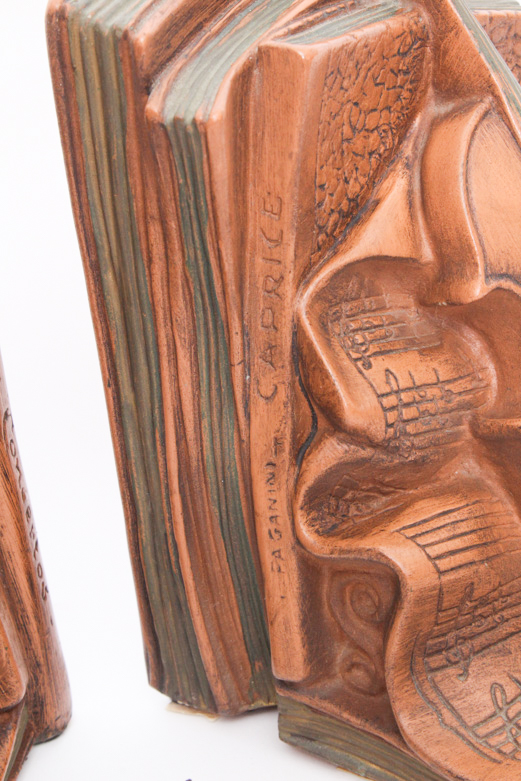 Sculptural Bookend Pair