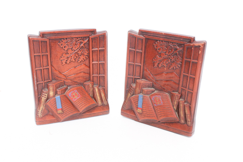 Sculptural Bookend Pair