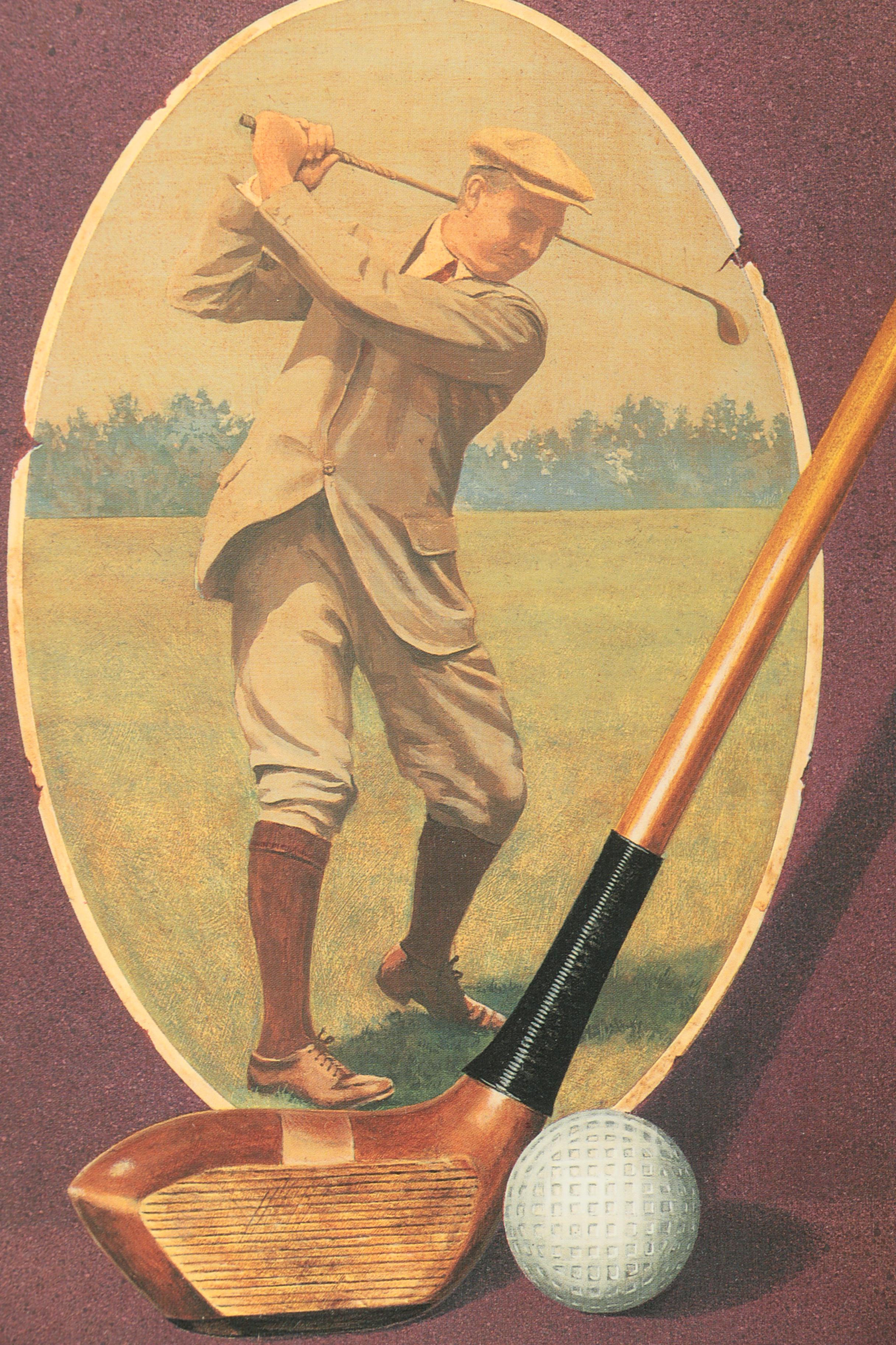 Bernie Horton Offset Lithographs of Early 20th Century Golfers