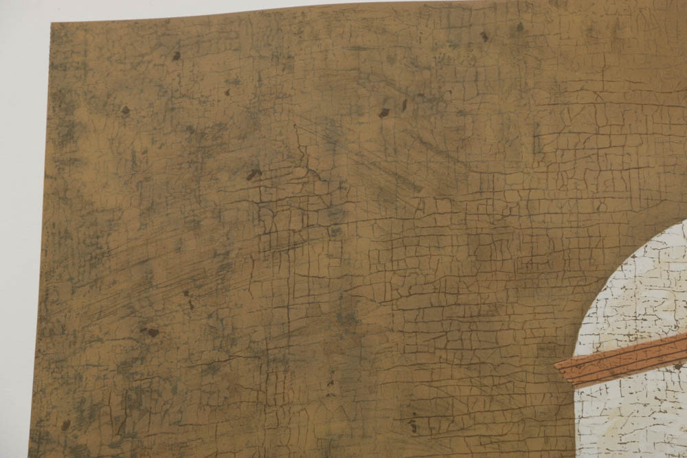 Jacques Lamy Signed Artist's Proof Serigraph on Paper Architectural Landscape