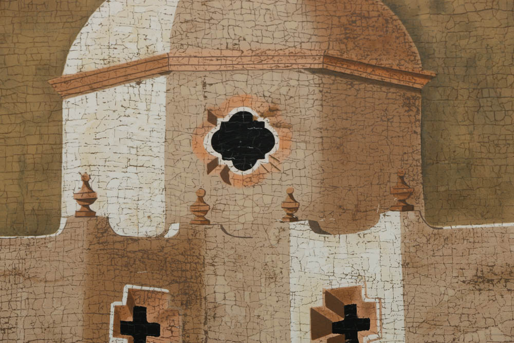 Jacques Lamy Signed Artist's Proof Serigraph on Paper Architectural Landscape