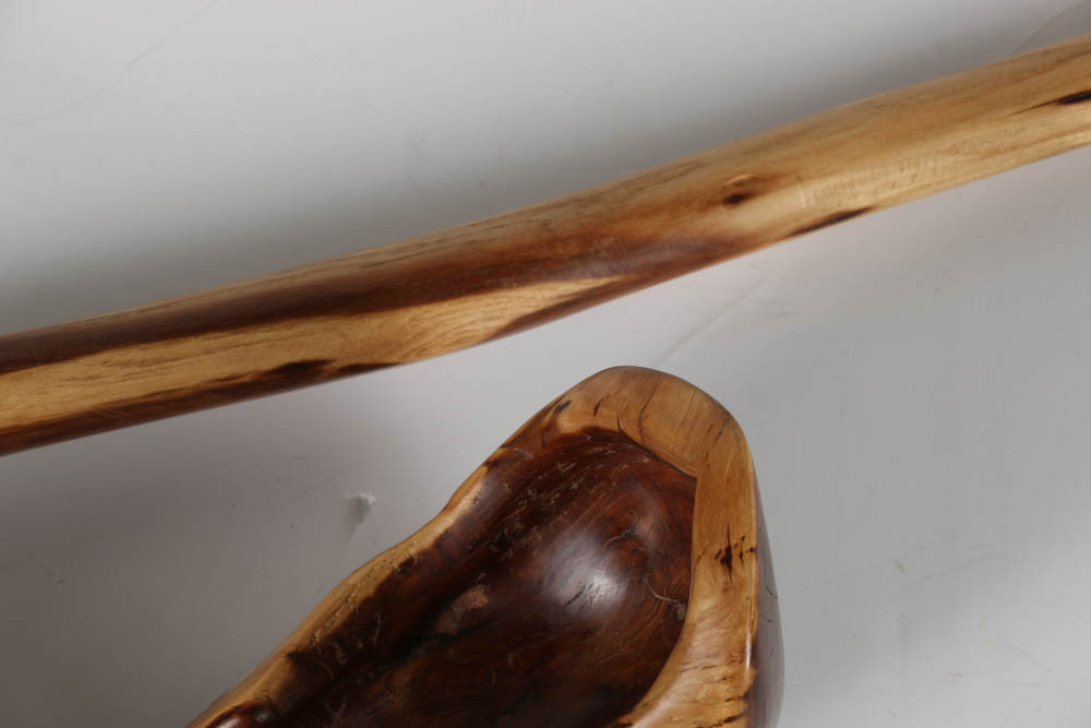 Stained Wood Walking Stick