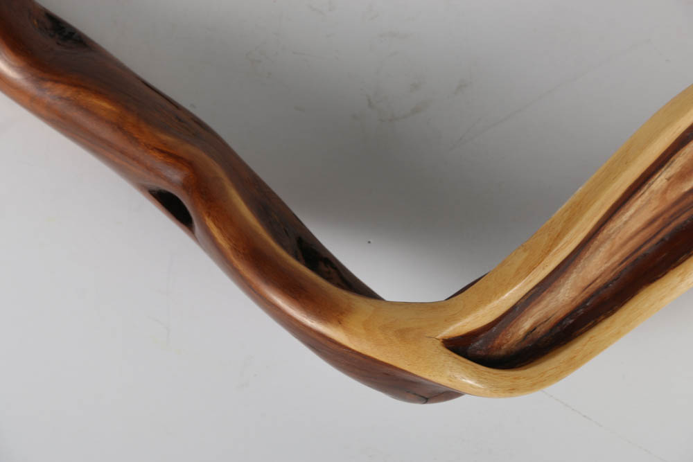 Stained Wooden Walking Stick