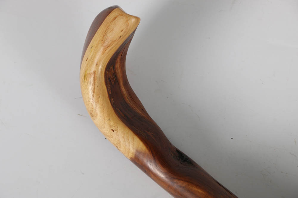 Stained Wooden Walking Stick