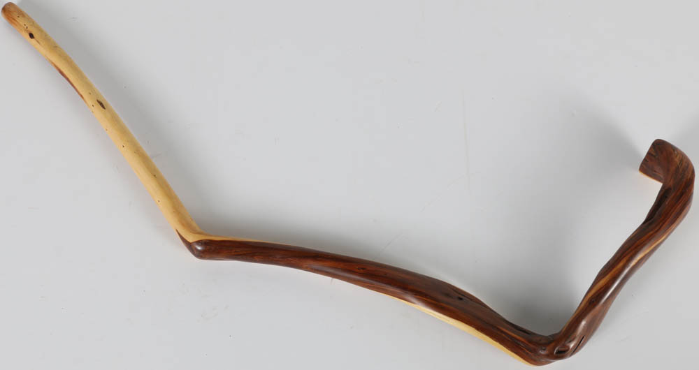 Stained Wooden Walking Stick