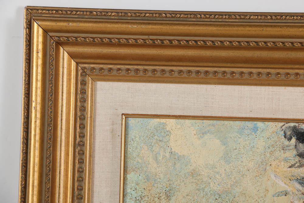 Jacques Lamy Acrylic Painting on Textured Board "San Mark's Square"