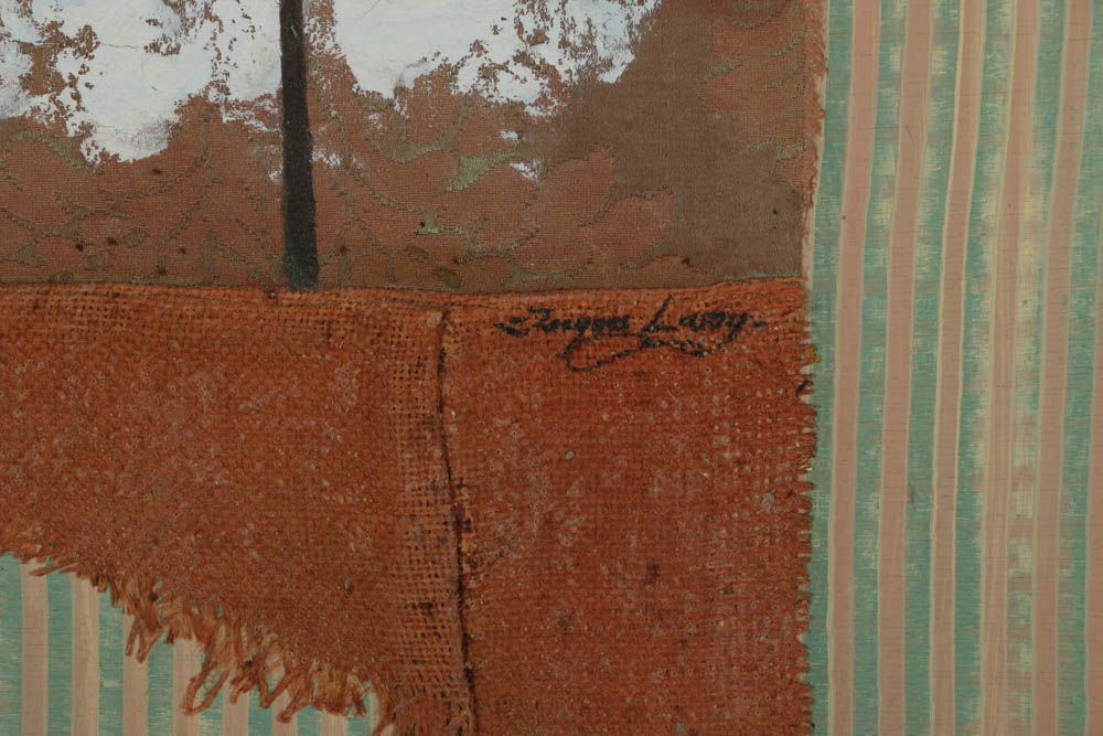 Jacques Lamy Mixed Media Painting on Board of Cypress