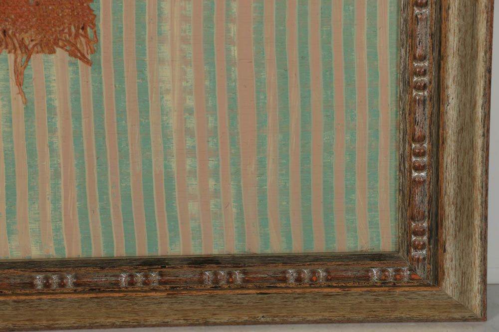 Jacques Lamy Mixed Media Painting on Board of Cypress