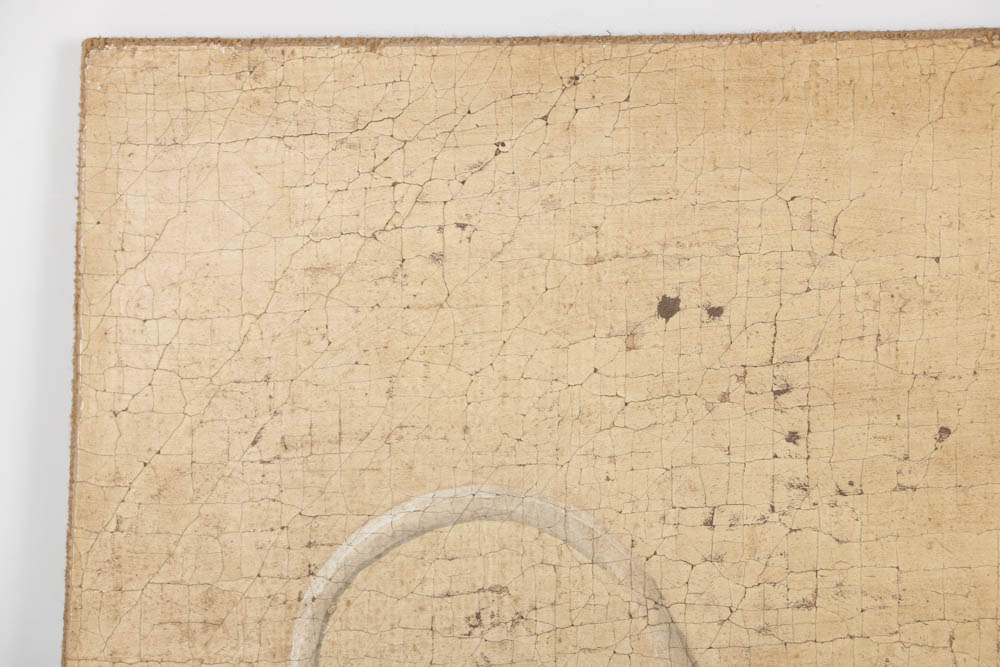 Jacques Lamy Fresco Painting on Burlap of Still Life