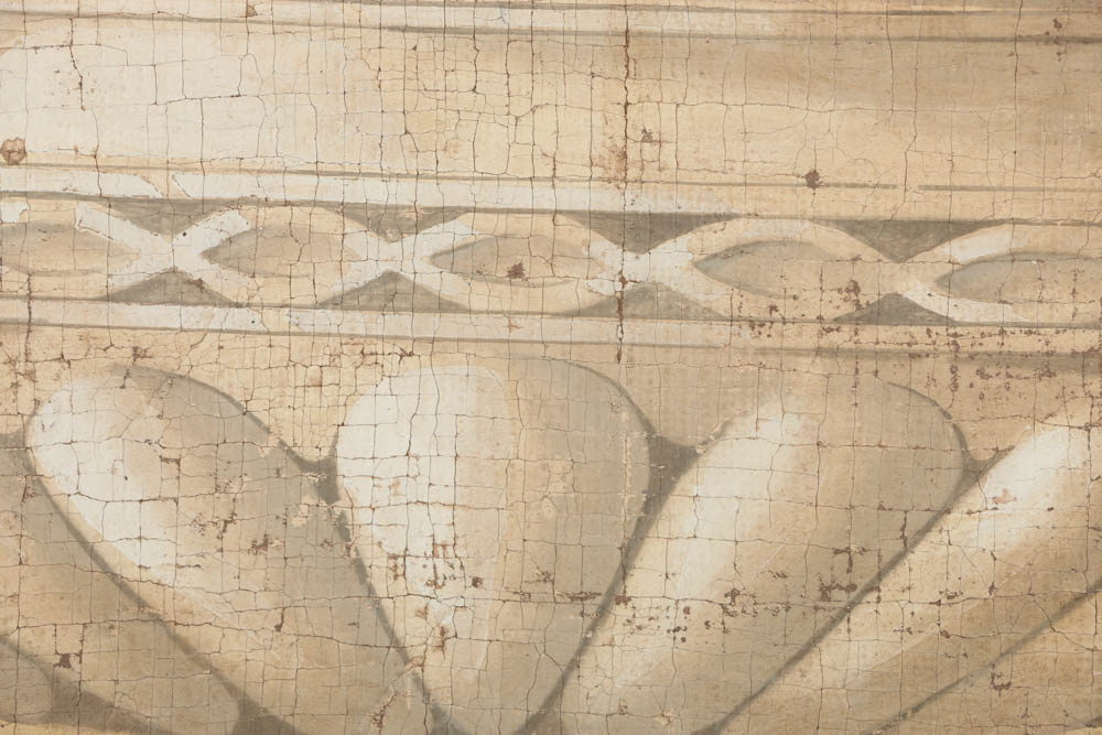 Jacques Lamy Fresco Painting on Burlap of Still Life