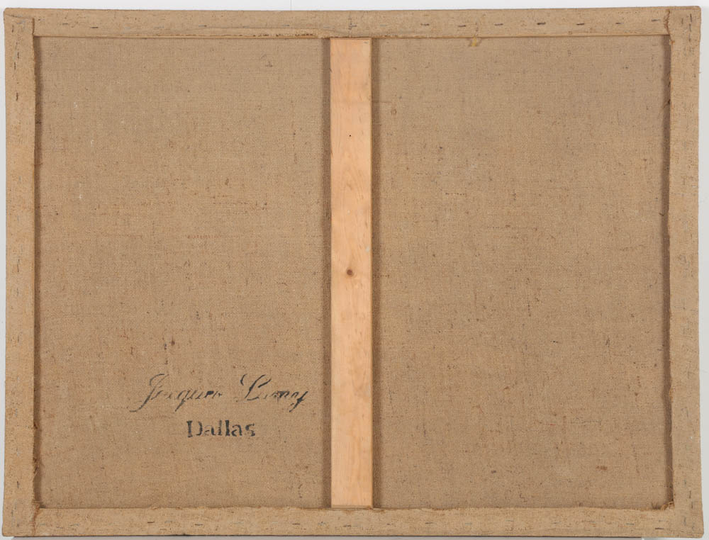 Jacques Lamy Fresco Painting on Burlap of Still Life