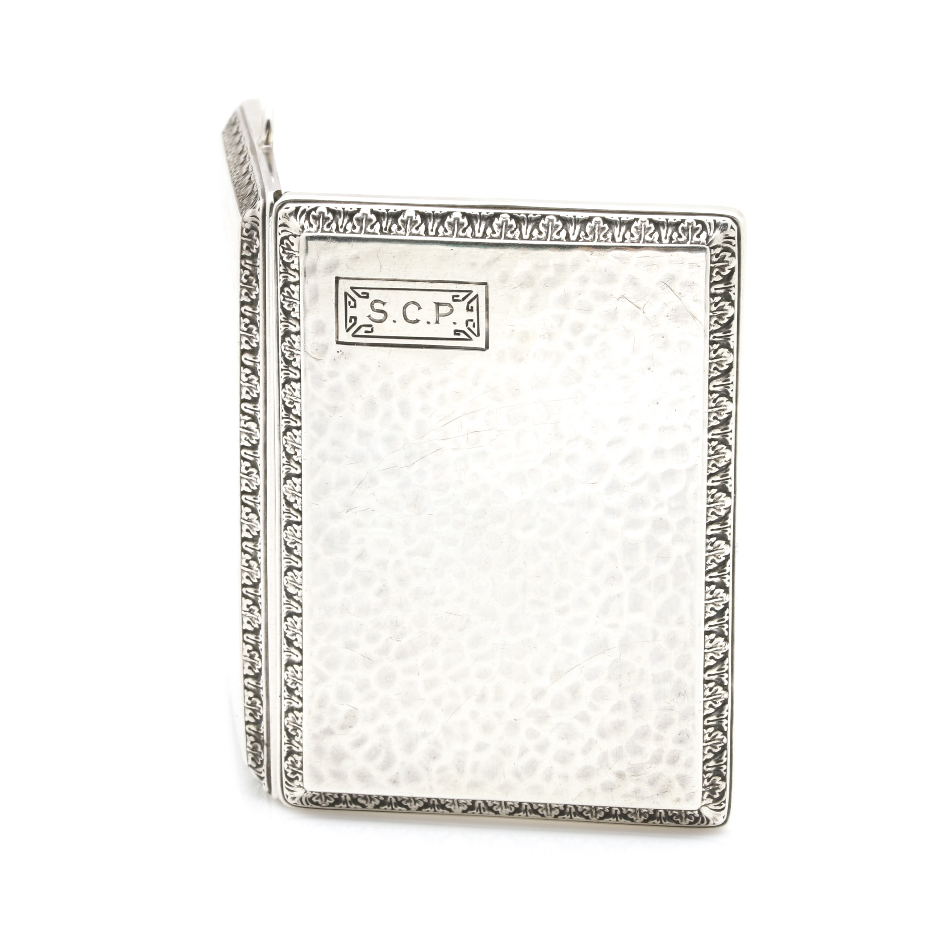 Sterling Silver Bracelet and Calling Card Case