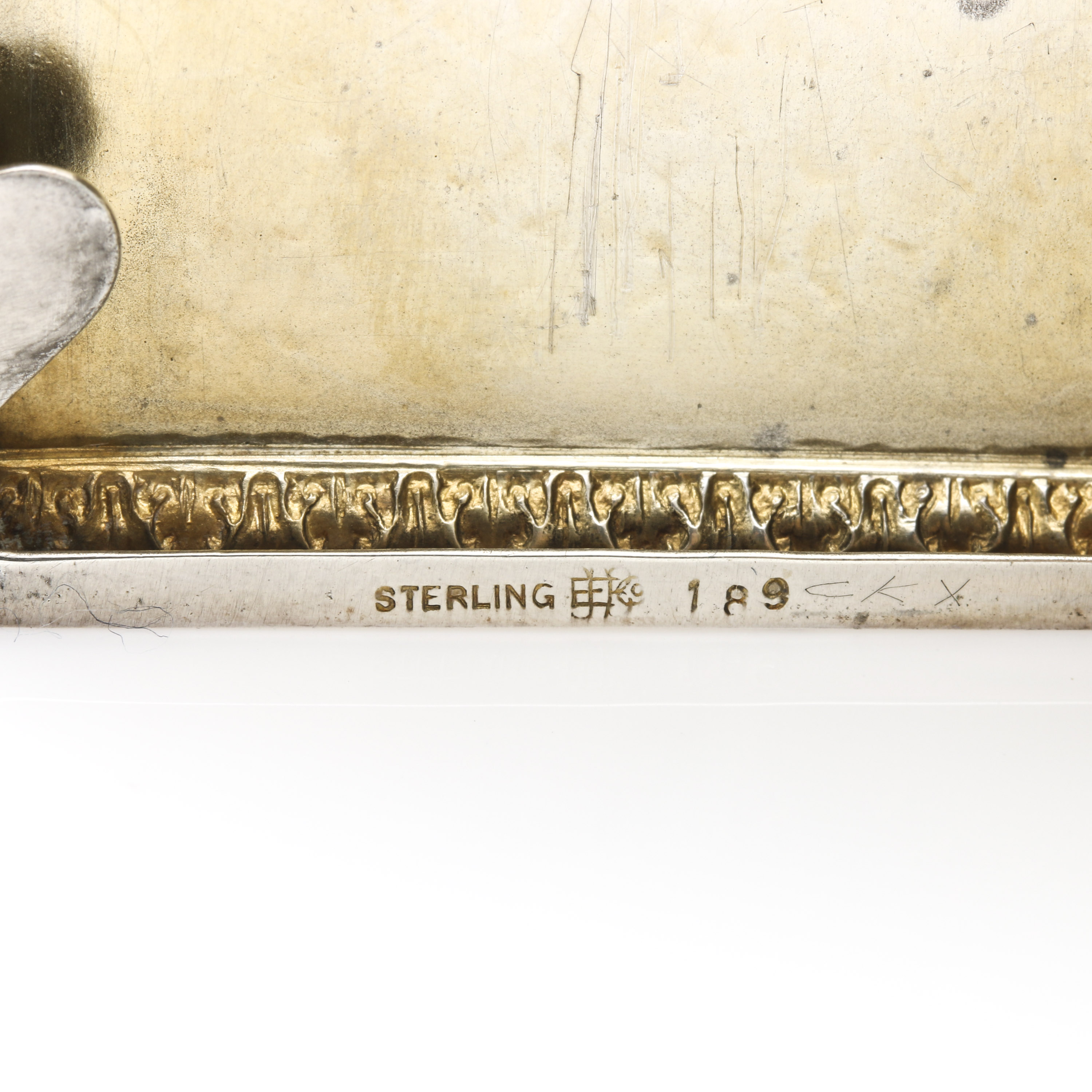 Sterling Silver Bracelet and Calling Card Case