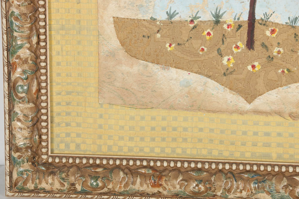 Jacques Lamy Mixed Media Composition on Board of a Flowering Tree