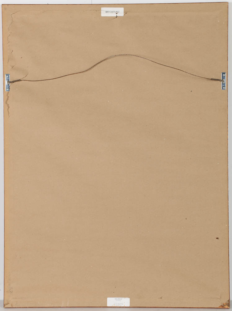 Jacques Lemy Mixed Media Painting on Board of Bamboo