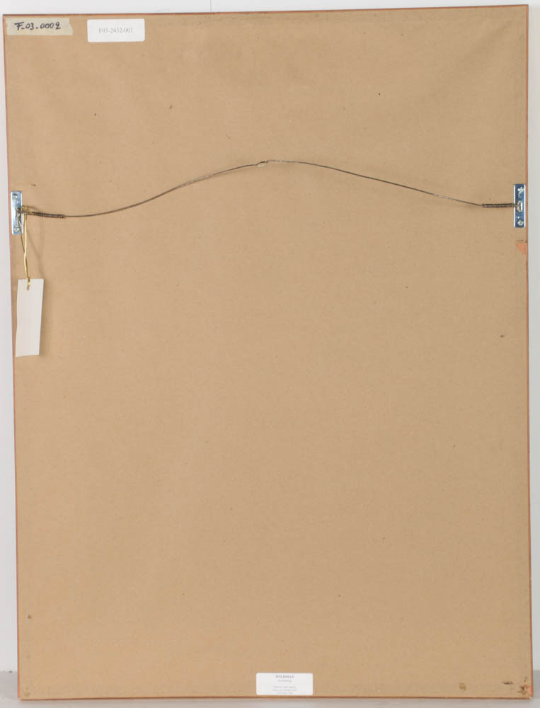 Jacques Lemy Mixed Media Painting on Board of Rose Bush