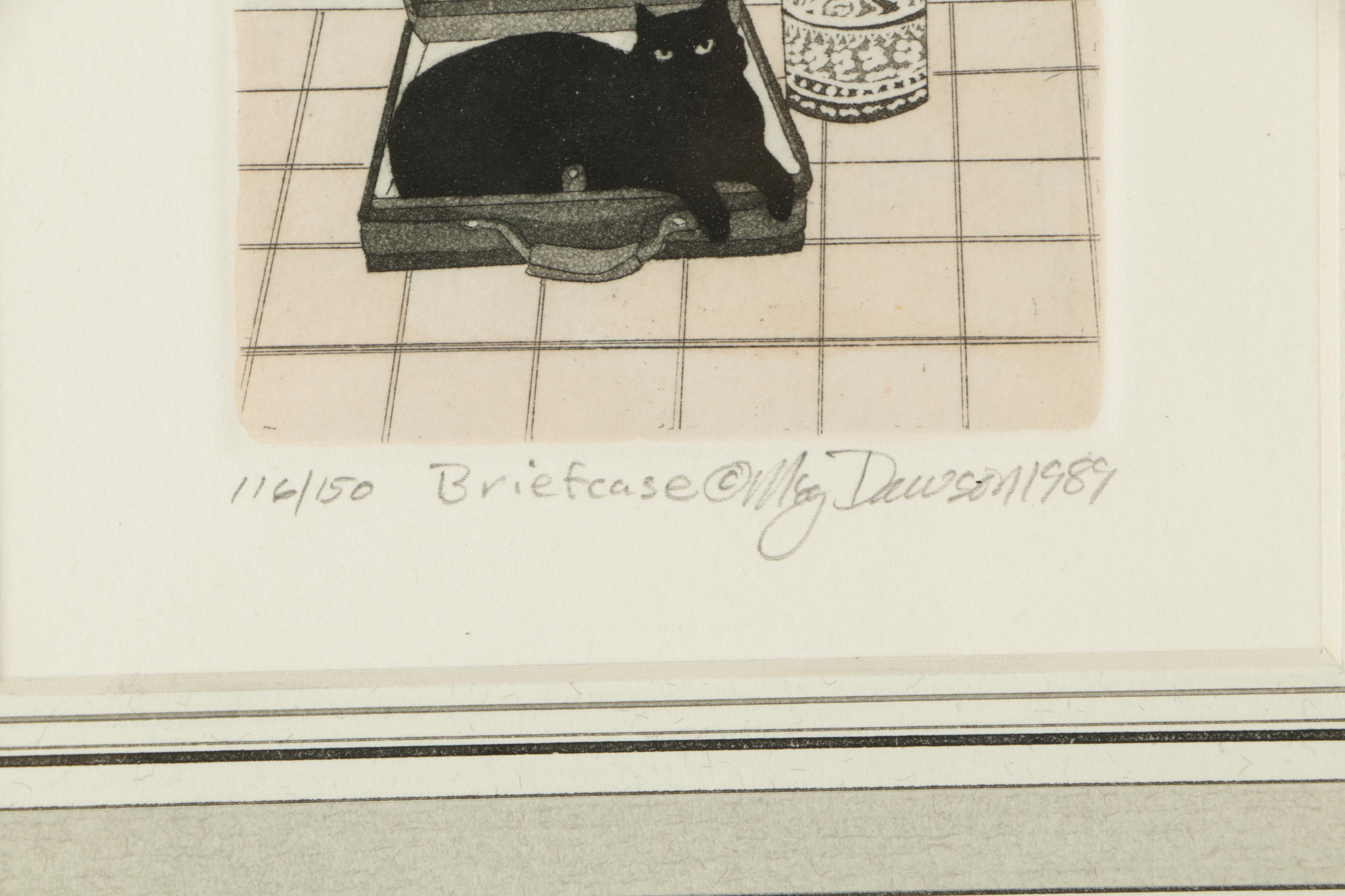 Meg Dawson Limited Edition Hand Colored Etchings on Paper