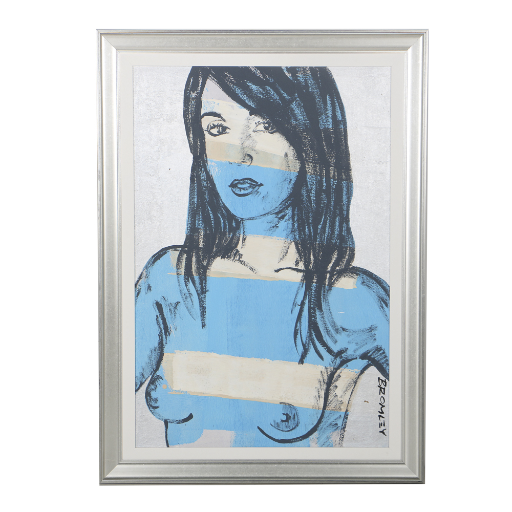 David Bromley Acrylic Painting on Canvas "Anna"